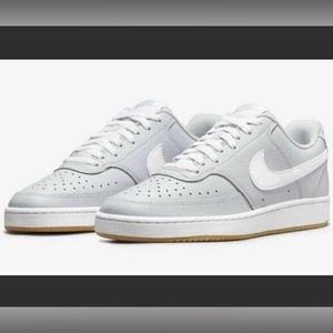 EUC Women’s Nike Court Vision Low (Size 8) Iris Whisper White AF1 Gum Sole Shoes